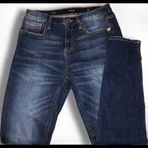 Miss Me • Dark Washed High-Rise Skinny Jeans